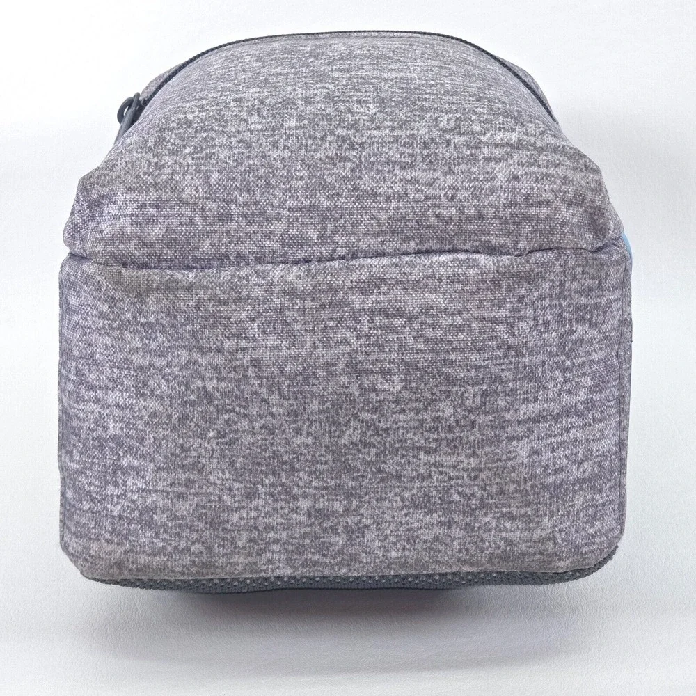 adidas Santiago 2 Insulated Lunch Bag Gray Three Stripe Brand Full Zip‎ Colorful